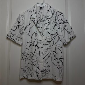 SHEIN polo button down top